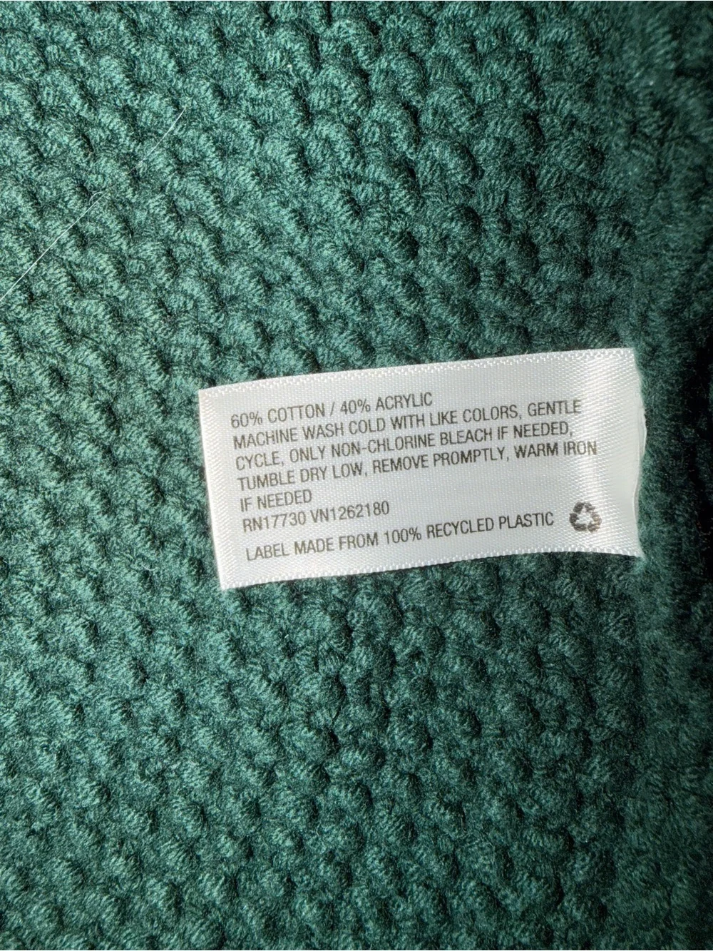 Universal Thread Women's Green Knit Solid Cable Open Front Cardigan Medium